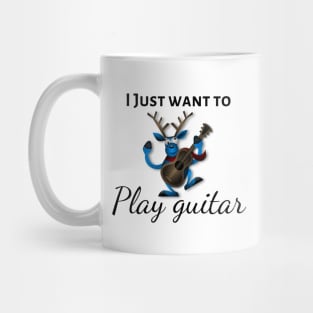 Happy Deer plays Guitar Mug